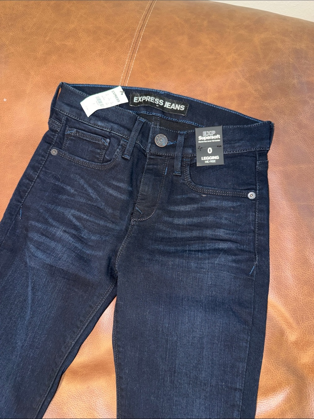 Express Women’s Dark Indigo Supersoft Jeggings